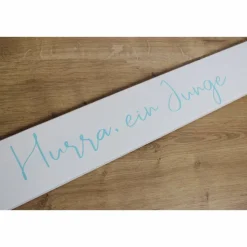 Holzlatte, Holzschild zum Anlehnen 