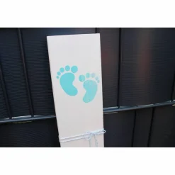 Holzlatte, Holzschild zum Anlehnen 