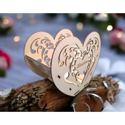 Holzlicht • Sternenkindandenken • Trauergeschenk • Hochzeitsgeschenk • Hochzeitslicht • Deko