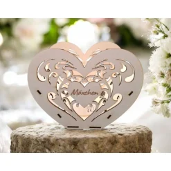 Holzlicht • Sternenkindandenken • Trauergeschenk • Hochzeitsgeschenk • Hochzeitslicht • Deko