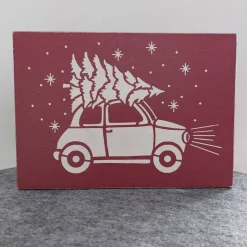 Holzschild "Driving home for Christmas"