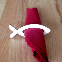 Holz-Serviettenring Fisch Ichtys