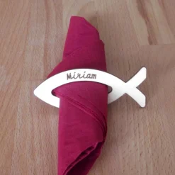 Holz-Serviettenring Fisch Ichtys