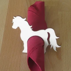 Holz-Serviettenring Pferd