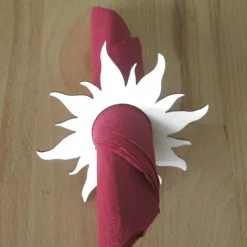 Holz-Serviettenring Sonne