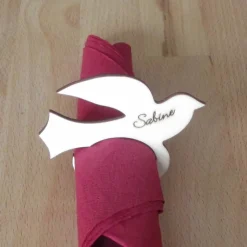 Holz-Serviettenring Taube