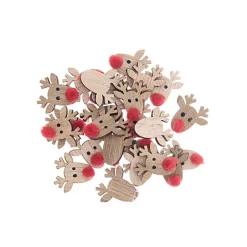 Holzstreuer Rentier natur