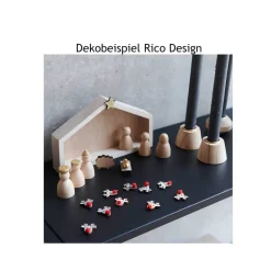 Holzstreuer Rentier natur