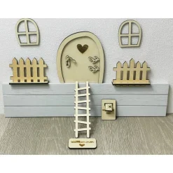 Holz-Wichteltür-Set – Magisches Weihnachtsdekor