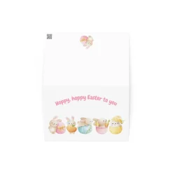 Hoppy hoppy Easter to you Karte, Happy Easter Karte, Osterhasen Grußkarte, Osterkarte mit Umschlag