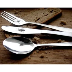 Horror Besteck, Halloween Dinner Gäste, Spinne, Fliege, ein witziger Gesprächsstoff am Tisch, 4-tlg. in Geschenkverpackung