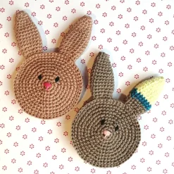 Häschen Osterhase Geldgeschenk Krimskrams-Täschchen gehäkelt