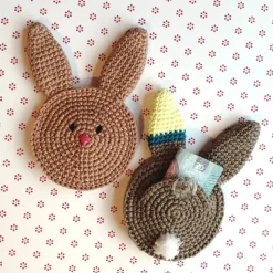 Häschen Osterhase Geldgeschenk Krimskrams-Täschchen gehäkelt