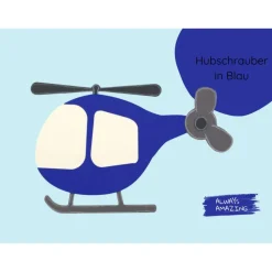 Hubschrauber Einladungskarte Bastelset | Bastelset Kinder | Einladungskarte Kindergeburtstag | Bastelsets | Helikopter