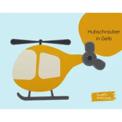 Hubschrauber Einladungskarte Bastelset | Bastelset Kinder | Einladungskarte Kindergeburtstag | Bastelsets | Helikopter