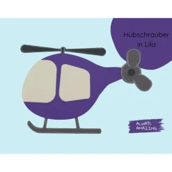 Hubschrauber Einladungskarte Bastelset | Bastelset Kinder | Einladungskarte Kindergeburtstag | Bastelsets | Helikopter