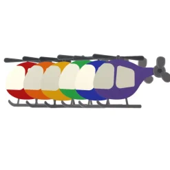 Hubschrauber Einladungskarte Bastelset | Bastelset Kinder | Einladungskarte Kindergeburtstag | Bastelsets | Helikopter