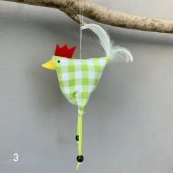 Huhn, Osterdeko, 1 St. Stoffhuhn, Oster-Hühnchen