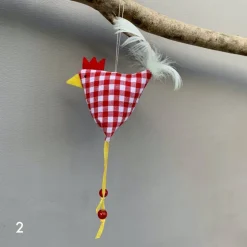 Huhn, Osterdeko, 1 St. Stoffhuhn, Oster-Hühnchen