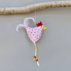 Huhn, Osterdeko, 1 St. Stoffhuhn, Oster-Hühnchen