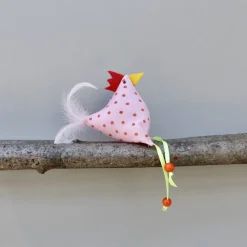 Huhn, Osterdeko, 1 St. Stoffhuhn, Oster-Hühnchen