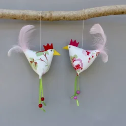 Huhn, Osterdeko, 1 St. Stoffhuhn, Oster-Hühnchen