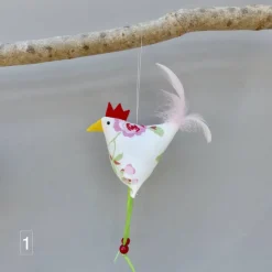 Huhn, Osterdeko, 1 St. Stoffhuhn, Oster-Hühnchen