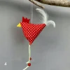Huhn, Osterdeko, 1 St. Stoffhuhn, Oster-Hühnchen