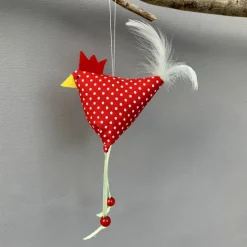 Huhn, Osterdeko, 1 St. Stoffhuhn, Oster-Hühnchen