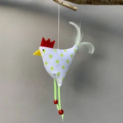 Huhn, Osterdeko, 1 St. Stoffhuhn, Oster-Hühnchen
