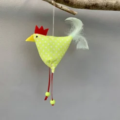 Huhn, Osterdeko, 1 St. Stoffhuhn, Oster-Hühnchen