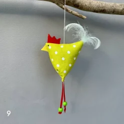 Huhn, Osterdeko, 1 St. Stoffhuhn, Oster-Hühnchen