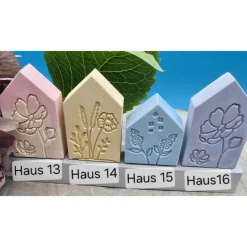 Häusersteckerchen Pastell – Handgemachte Deko zum Kombinieren & Sammeln