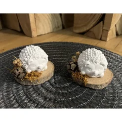 Igel Holzscheibe Tischdeko Herbst Herbstdekoration Herbsdeko Wohndeko Geschenk Geschenkidee Mitbringsel Gastgeschenk