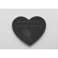 In liebevoller Erinnerung Schieferherz