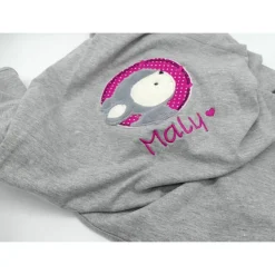 Individuelle Babydecke Reh Rehlein Rehkitz  mit gestickem Wunschnamen - Kindergarten - Wunschdecke - Schmusedecke m