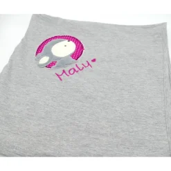 Individuelle Babydecke Reh Rehlein Rehkitz  mit gestickem Wunschnamen - Kindergarten - Wunschdecke - Schmusedecke m