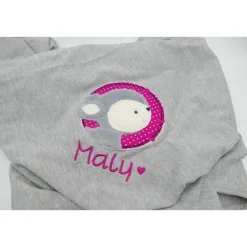 Individuelle Babydecke Reh Rehlein Rehkitz  mit gestickem Wunschnamen - Kindergarten - Wunschdecke - Schmusedecke m