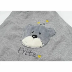 Individuelle Babydecke Teddygesicht Bärengesicht mit gestickem Wunschnamen - Kindergarten - Wunschdecke - Schmusedecke mit Namen