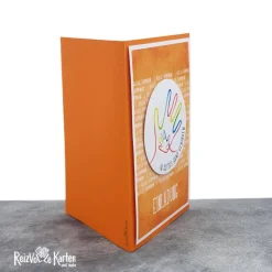 Individuelle Einladungskarte Kommunion – In Gottes Hand geborgen | Verschiedene Farben