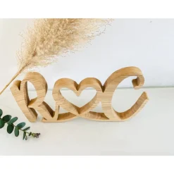 Individuelle Initialien aus massivem Eichenholz zur Hochzeit, Deko oder als Geschenkidee