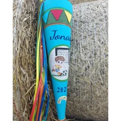 Individuelle Schultüte aus Stoff - Handgefertigt nach Wunsch - Inklusive Rohling & optionalem Kissen