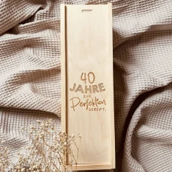 Individuelle Weinbox mit Gravur | Geschenkidee zum Geburtstag