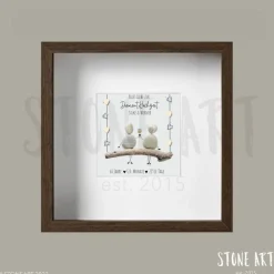 Individuelles Steinbild Diamantene Hochzeit – Geschenk zum 60. Hochzeitstag personalisiert