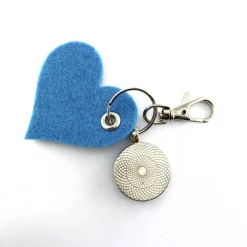 Island Gletschereis Insel Schlüsselanhänger Cabochon und Filzanhänger in herzform Geschenk