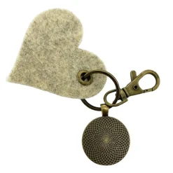 Island Straße Insel Schlüsselanhänger Cabochon und Filzanhänger in herzform Geschenk