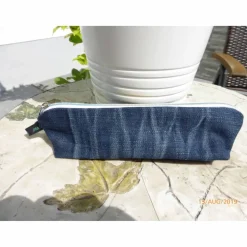 Jeansmäppchen Schlamperrolle #fridaysforfuture Upcycling Unikat hessmade