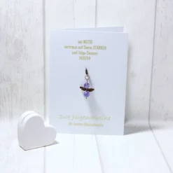 Jugendweihe * Glückwunsch * Glückwunschkarte * Grußkarte * Gastgeschenk * Schutzengel