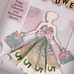 Jugendweihe, Geldgeschenk, Geschenk, personalisiert, Geld, Rahmen, Geldrock, Mädchen, Konfirmation, Spruch