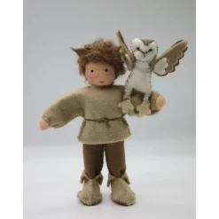 Junge mit Eule - Jahreszeitentisch - Blumenkinder -Waldorf - Art.Nr. HE16
